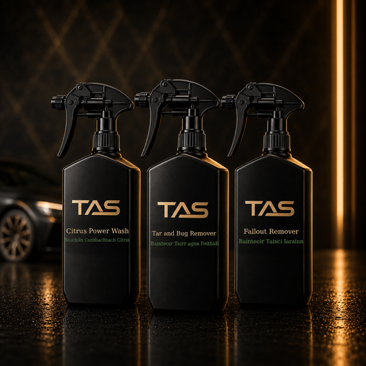 TAS Decontamination Kit with three 500 ml products