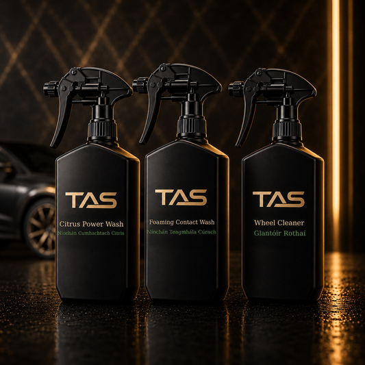 TAS Exterior Wash Kit with three 500 ml products