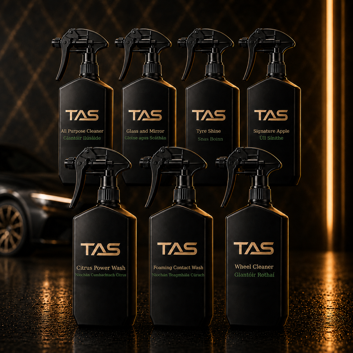 TAS Mini Valet Kit with seven 500 ml products